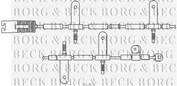 BORG & BECK BWL3039 Тормозные колодки BORG & BECK для MINI