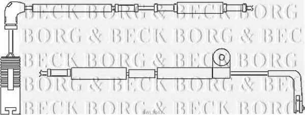 BORG & BECK BWL3047 Датчик износа тормозных колодок для LAND ROVER