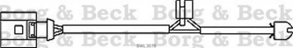 BORG & BECK BWL3078 Скобы тормозных колодок для PORSCHE