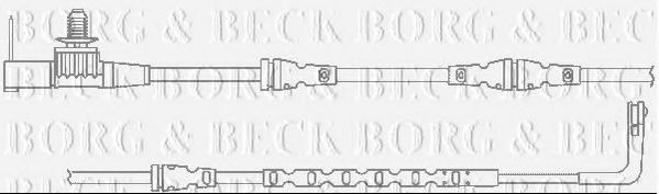 BORG & BECK BWL3118 Датчик износа тормозных колодок для LAND ROVER