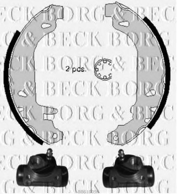 BORG & BECK BBS1009K Тормозные колодки барабанные BORG & BECK 