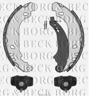 BORG & BECK BBS1023K Ремкомплект барабанных колодок BORG & BECK 