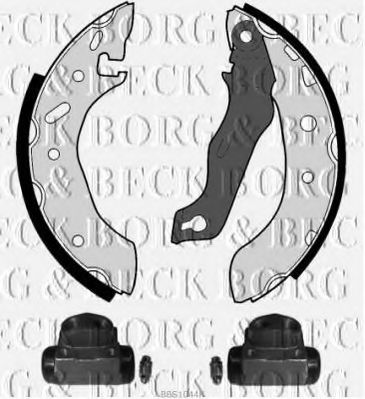 BORG & BECK BBS1044K Тормозные колодки барабанные BORG & BECK 