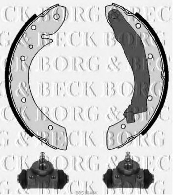 BORG & BECK BBS1046K Ремкомплект барабанных колодок BORG & BECK 