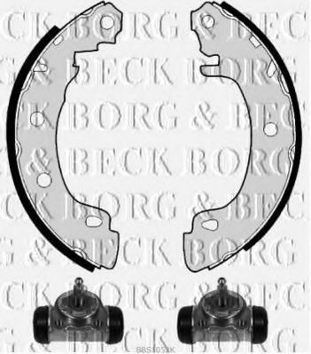 BORG & BECK BBS1052K Ремкомплект барабанных колодок BORG & BECK 