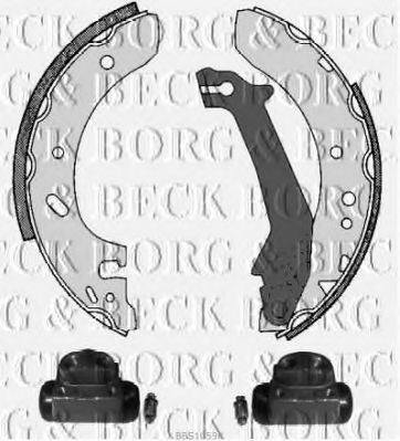 BORG & BECK BBS1059K Тормозные колодки барабанные BORG & BECK 