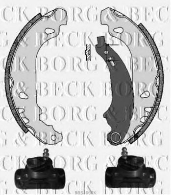 BORG & BECK BBS1062K Ремкомплект барабанных колодок BORG & BECK 