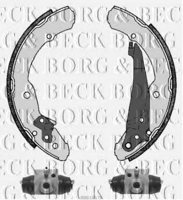 BORG & BECK BBS1067K Ремкомплект барабанных колодок BORG & BECK 