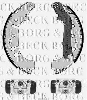 BORG & BECK BBS1094K Ремкомплект барабанных колодок для FIAT