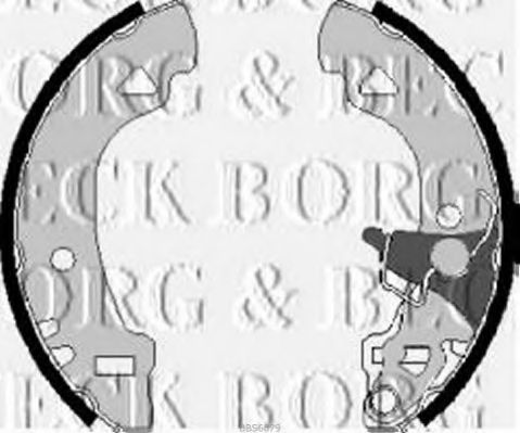 BORG & BECK BBS6079 Ремкомплект барабанных колодок для FIAT