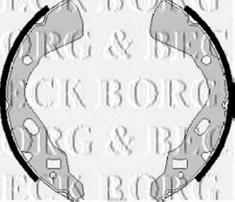 BORG & BECK BBS6148 Ремкомплект барабанных колодок для KIA PRIDE