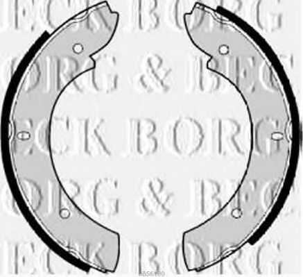 BORG & BECK BBS6180 Ремкомплект барабанных колодок для LAND ROVER DISCOVERY