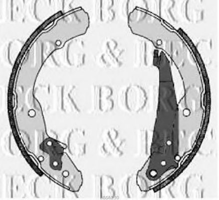 BORG & BECK BBS6230 Тормозные колодки барабанные для SKODA OCTAVIA