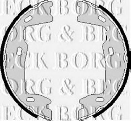 BORG & BECK BBS6238 Тормозные колодки барабанные для OPEL OMEGA