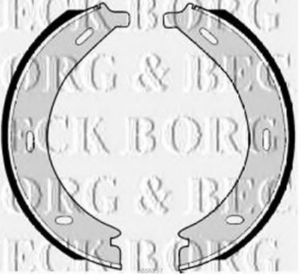 BORG & BECK BBS6257 Ремкомплект барабанных колодок BORG & BECK для MERCEDES-BENZ