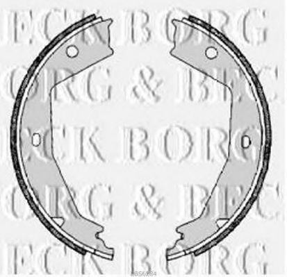 BORG & BECK BBS6284 Ремкомплект барабанных колодок BORG & BECK для FIAT
