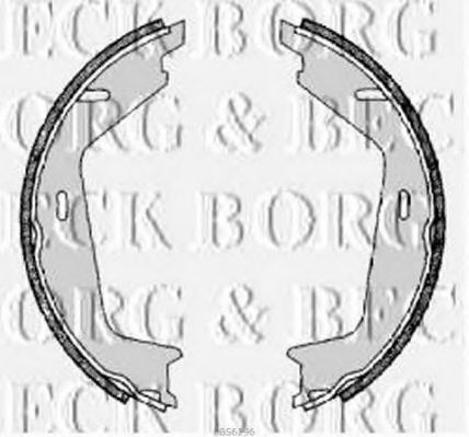BORG & BECK BBS6296 Тормозные колодки барабанные для VOLVO S60