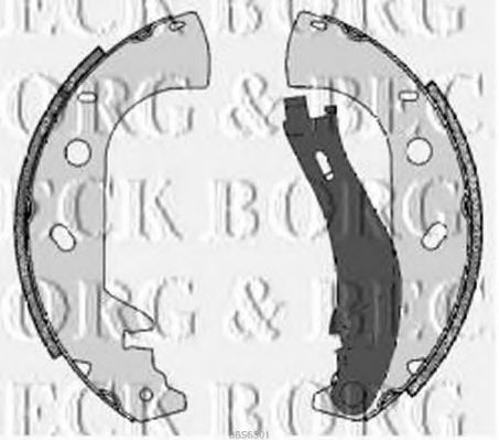 BORG & BECK BBS6301 Ремкомплект барабанных колодок BORG & BECK для FIAT