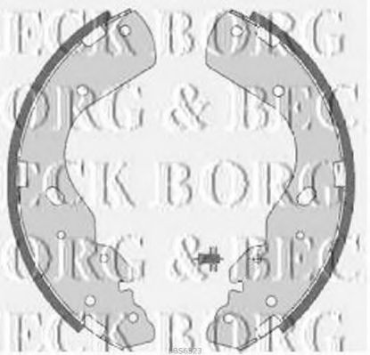 BORG & BECK BBS6323 Ремкомплект барабанных колодок для FORD RANGER