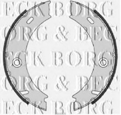 BORG & BECK BBS6328 Ремкомплект барабанных колодок BORG & BECK для MERCEDES-BENZ