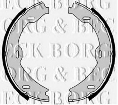 BORG & BECK BBS6372 Ремкомплект барабанных колодок BORG & BECK для MERCEDES-BENZ
