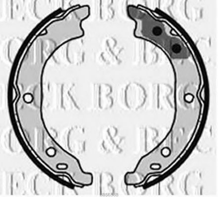 BORG & BECK BBS6388 Ремкомплект барабанных колодок BORG & BECK для FIAT
