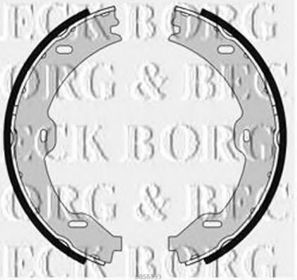 BORG & BECK BBS6393 Ремкомплект барабанных колодок BORG & BECK для MERCEDES-BENZ