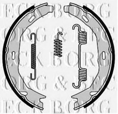 BORG & BECK BBS6408 Ремкомплект барабанных колодок BORG & BECK для MERCEDES-BENZ