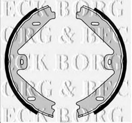 BORG & BECK BBS6417 Ремкомплект барабанных колодок BORG & BECK для MERCEDES-BENZ
