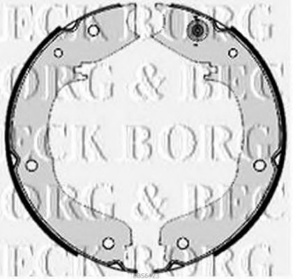 BORG & BECK BBS6423 Ремкомплект барабанных колодок для MITSUBISHI PAJERO