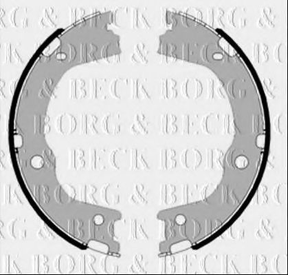 BORG & BECK BBS6466 Ремкомплект барабанных колодок BORG & BECK для KIA