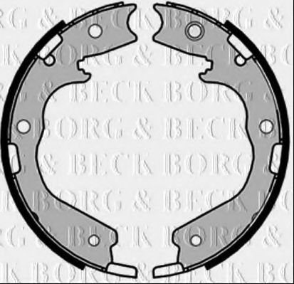 BORG & BECK BBS6468 Тормозные колодки барабанные для ISUZU