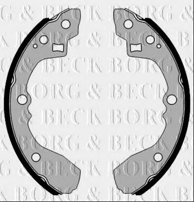 BORG & BECK BBS6470 Ремкомплект барабанных колодок BORG & BECK для KIA