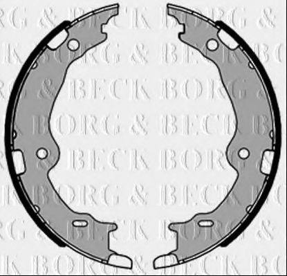 BORG & BECK BBS6473 Тормозные колодки барабанные для LEXUS