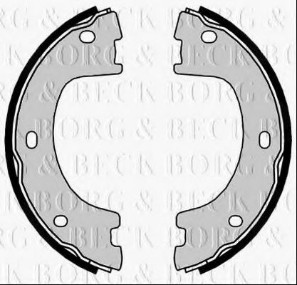 BORG & BECK BBS6475 Ремкомплект барабанных колодок BORG & BECK для MERCEDES-BENZ