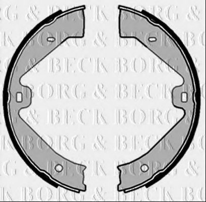 BORG & BECK BBS6482 Тормозные колодки барабанные для PORSCHE