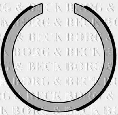 BORG & BECK BBS6486 Ремкомплект барабанных колодок для SSANGYONG