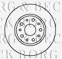 BORG & BECK BBD4181 Тормозные диски BORG & BECK для ALFA ROMEO