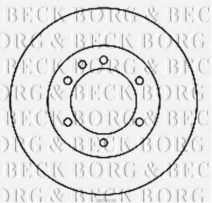 BORG & BECK BBD4199 Тормозные диски BORG & BECK для NISSAN