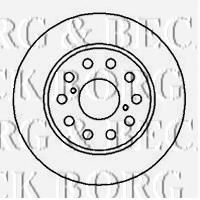 BORG & BECK BBD4208 Тормозные диски BORG & BECK 