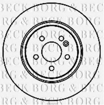 BORG & BECK BBD4293 Тормозные диски BORG & BECK для MERCEDES-BENZ