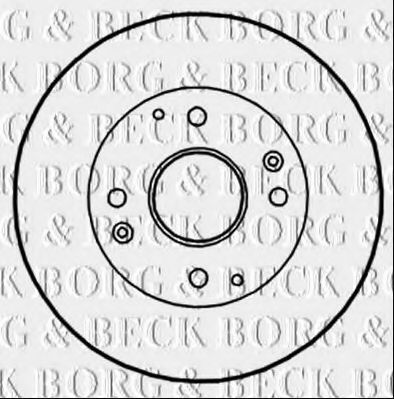BORG & BECK BBD4350 Тормозные диски BORG & BECK для HONDA