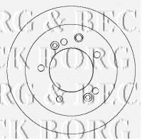 BORG & BECK BBD4431 Тормозные диски BORG & BECK для KIA