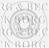 BORG & BECK BBD4507 Тормозные диски BORG & BECK для AUDI