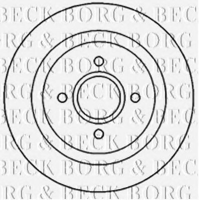 BORG & BECK BBD4662 Тормозные диски BORG & BECK для FORD