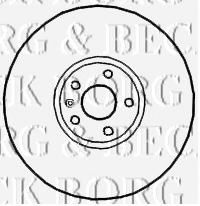 BORG & BECK BBD4673 Тормозные диски BORG & BECK для AUDI