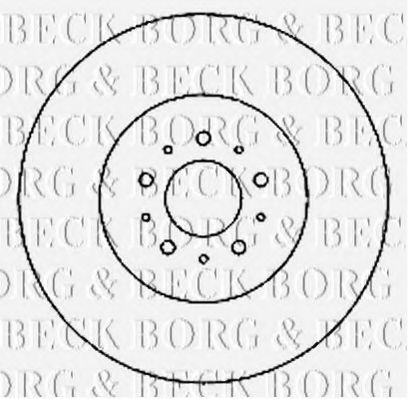 BORG & BECK BBD4680 Тормозные диски BORG & BECK для VOLVO