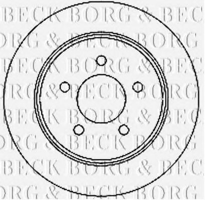 BORG & BECK BBD4734 Тормозные диски BORG & BECK для JEEP