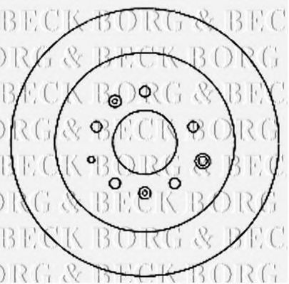 BORG & BECK BBD4739 Тормозные диски BORG & BECK для MAZDA