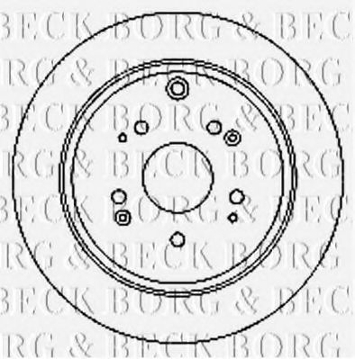 BORG & BECK BBD4748 Тормозные диски BORG & BECK для HONDA